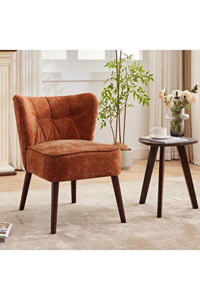 Garvee Modern Soft Chair–Button–Tufted Back,Upholstered Armchair,Wood Legs