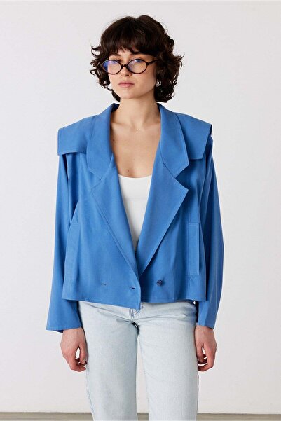 FACETTE Noctia Cape Jacket Blue