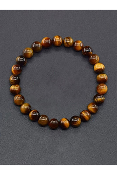 Take Two By Styli Tiger Eye Stone Bead Bracelet