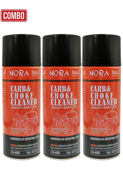 Nora بخاخ منظف المكربن ​​والخانق N-403 سعة 450 مل، مزيل الكربون للمحرك، منظف ...