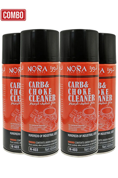 Nora بخاخ منظف المكربن ​​والخانق N-403 سعة 450 مل، مزيل الكربون للمحرك، منظف ...