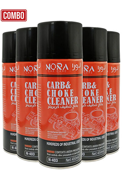 Nora بخاخ منظف المكربن ​​والخانق N-403 سعة 450 مل، مزيل الكربون للمحرك، منظف ...