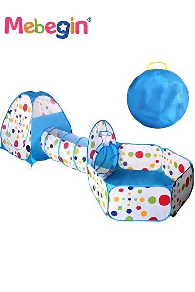 MEBEGIN 3 قطع من حفر الكرات للأطفال الصغار مع خيمة لعب ونفق للأطفال، بيت لعب ...