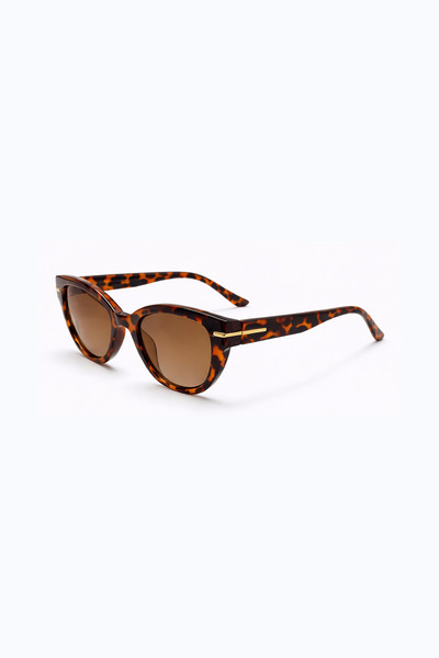 Toz Vintage Ralset Leopard Printed Li Retro Cat Eye Bone Frame Unisex Uv400 V...