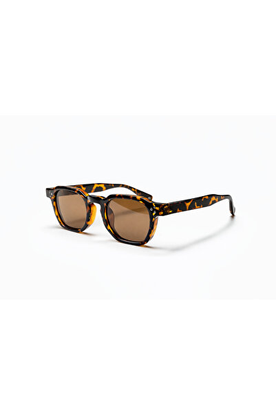 Toz Vintage Envaris Leopard Printed Li Retro Cornered Bone Frame Unisex Uv400...
