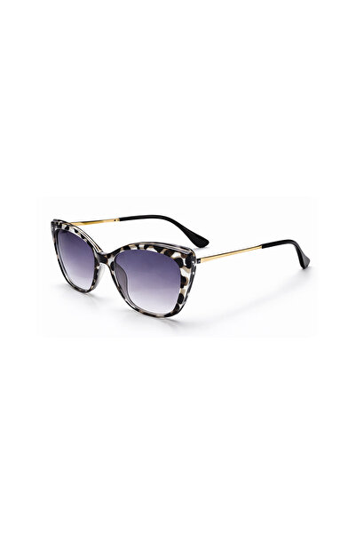 Toz Vintage نظارات شمسية Porlan Zebra منقوش Retro Square Bone Frame للجنسين U...
