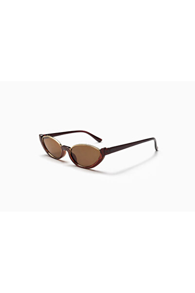 Toz Vintage Moon Brown Retro Bone Frame Unisex Uv400 Vintage Retro Sunglasses