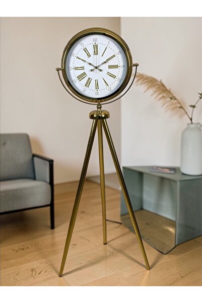 Leyaton Aura Gold Tripod Stand Decorative Clock Rvryt-Rs345