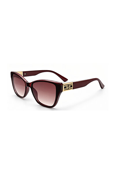 Toz Vintage Porin Brown Gradient Glass Retro Square Bone Frame Unisex Uv400 V...