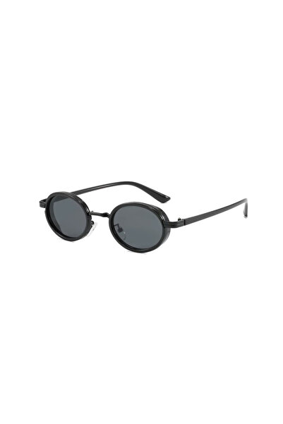 Toz Vintage Dorel Round Black Frame Unisex Uv400 Vintage Retro Sunglasses