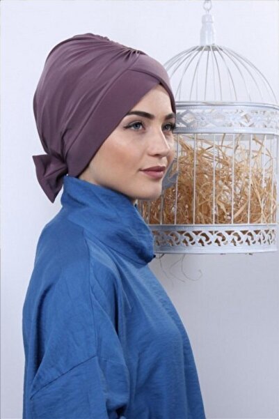 ÇİĞDEM AYDIN Women's Bow Double Sided Cross Socialite Cap