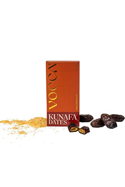 Vocca Chocolatier Vocca Kunafa Dates Bar in Milk Chocolate Bar 125 gms