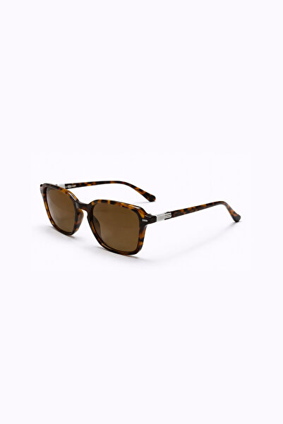 Toz Vintage Relven Brown Leopard Printed Pack Retro Bone Frame Unisex Uv400 V...