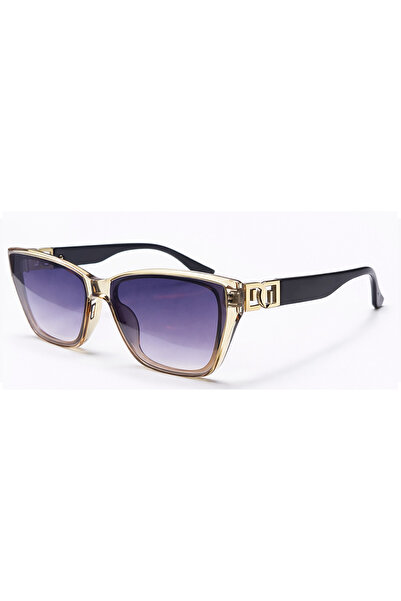 Toz Vintage Kurven Beige Retro Square Bone Frame Gold Detailed Unisex Uv400 V...