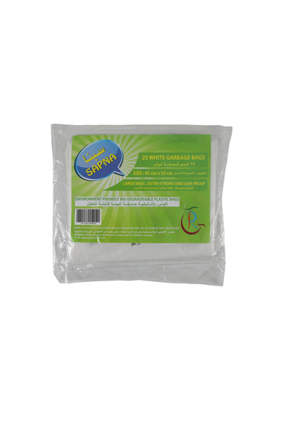 Generic SAPNA WHITE GARBAGE BAGS 45x55