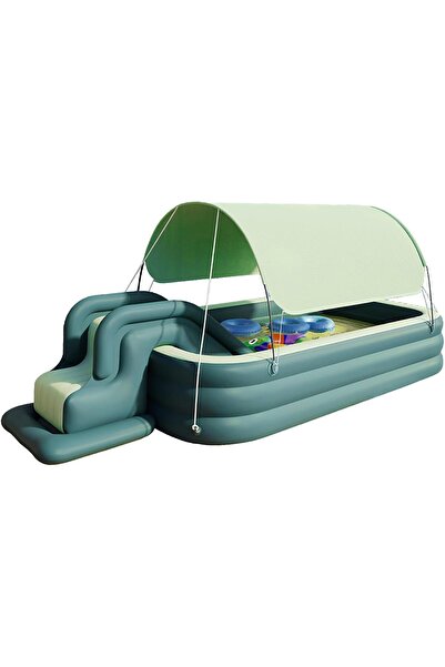 Arabest Inflatable Swimming Pool, PVC Space Saving Baby Play Pool for Kids Ch...