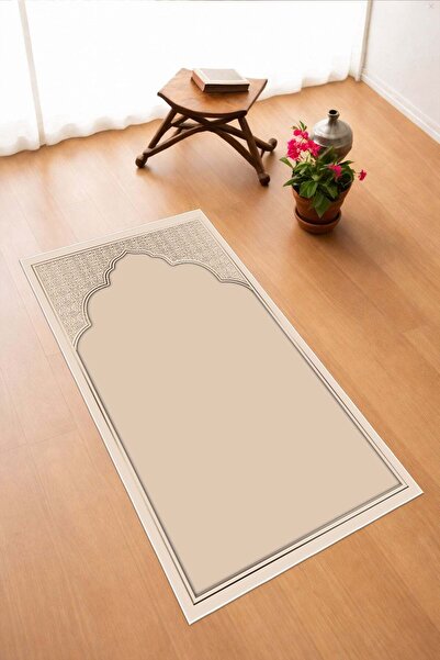 Pelura Halı Flat Mihrap Pattern Digital Print Pcs Non-Slip Sole Washable Pray...