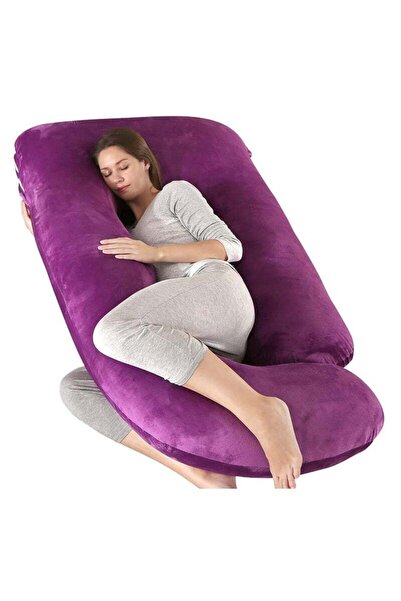 Arabest U-Shaped Pregnancy Pillows, Full Body Pillow with Removable Velvet Co...