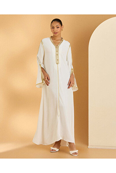 REDTAG Women White Printed Kaftan