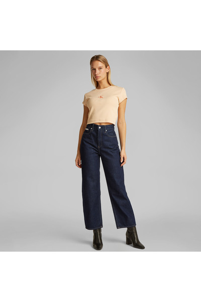 Calvin Klein Barrel Kadın Lacivert Jean