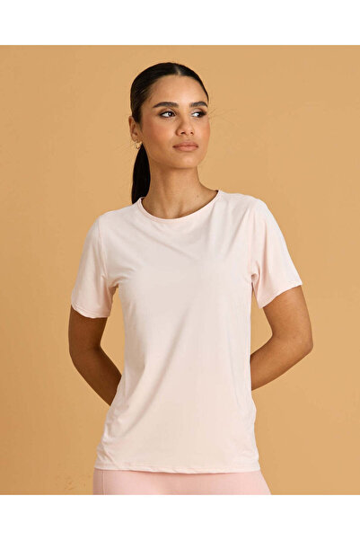 REDTAG Women Pink Active T-Shirt