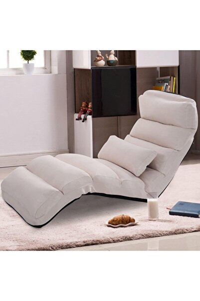 Arabest Folding lazy sofa chair, with pillow,suitable for home office