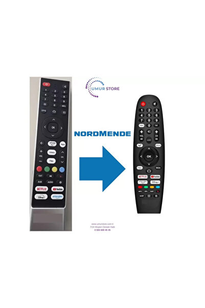 Herz Nordmende İle Uyumlu Smart Tv Kumanda