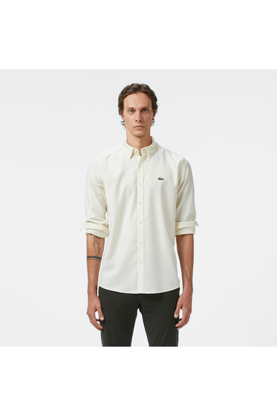 Lacoste Erkek Regular Fit Beyaz Gömlek