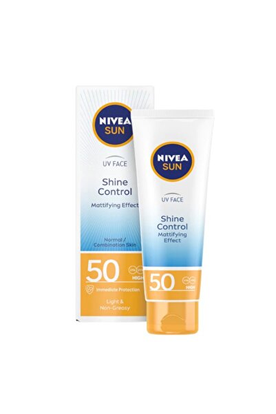 NIVEA Crema de Fata Sun, Shine Control, Spf 50, 50 ml