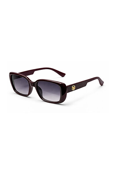 Toz Vintage Surzen Burgundy Retro Bone Frame Unisex Uv400 Vintage Retro Sungl...