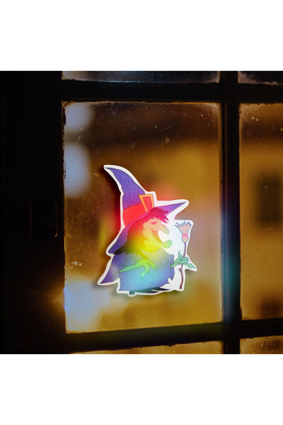 FAMİLY Halloween decoration with RGB LED - self-adhesive - witch pattern