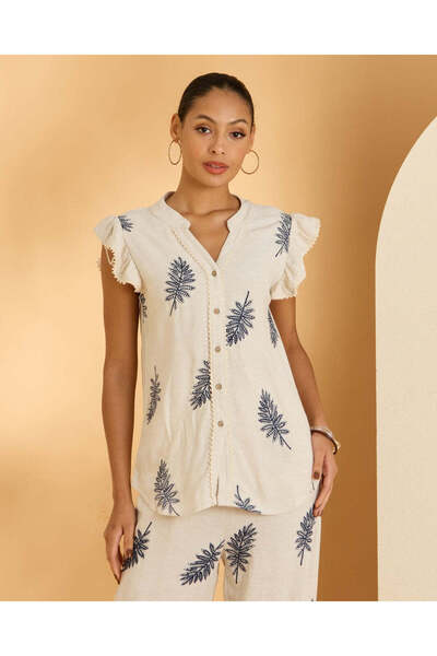 REDTAG Women White Printed Casual Blouse