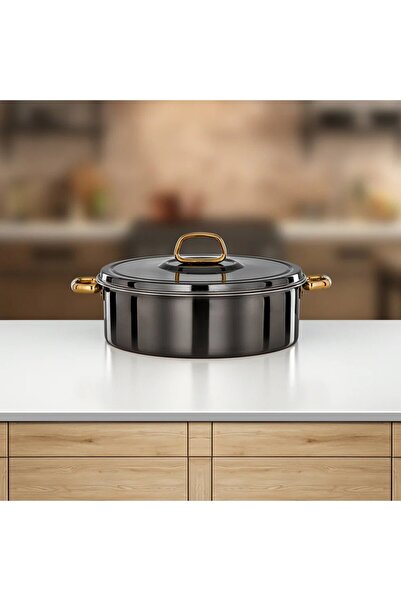 Almarjan Diana Hot Pot 30 cm Gun Black & Gold
