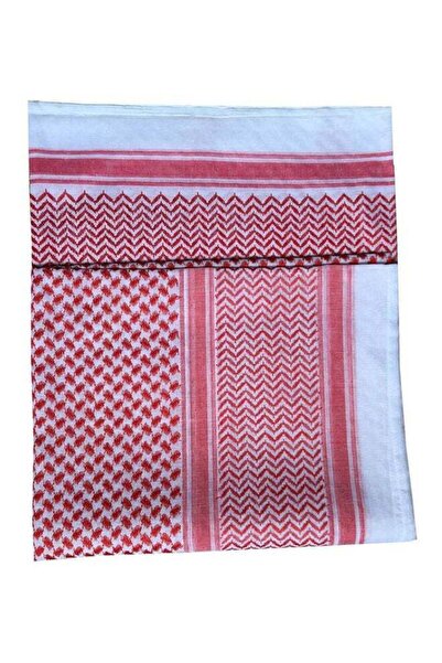 Generic وشاح كاجوال أحمر/أبيض