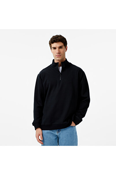 United 4 UNITED4 Erkek Siyah Sweatshirt