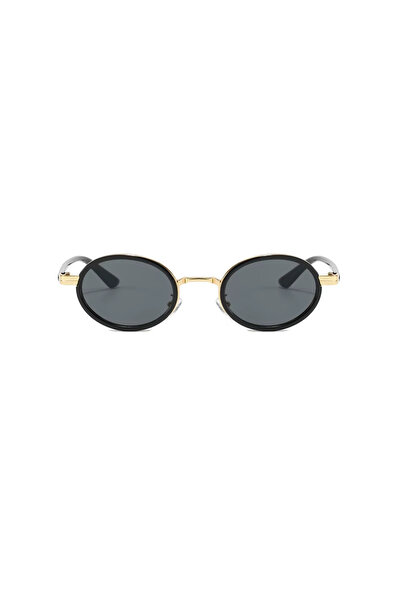 Toz Vintage Dorel Round Gold Black Frame Unisex Uv400 Vintage Retro Sunglasses