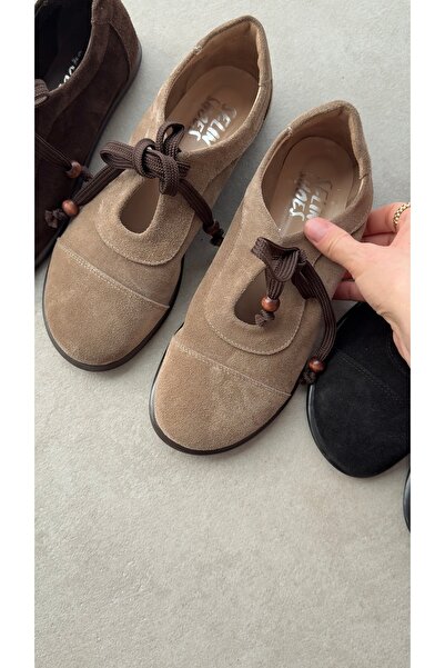 selin shoes Γυναικεία παπούτσια Braven από γνήσιο δέρμα με επίπεδη σόλα και λ...