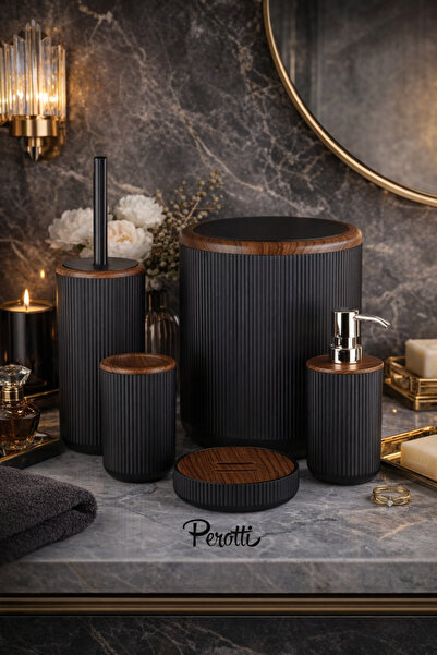 YzHome طقم حمام مكون من أكريليك قطع، موزع صابون سائل