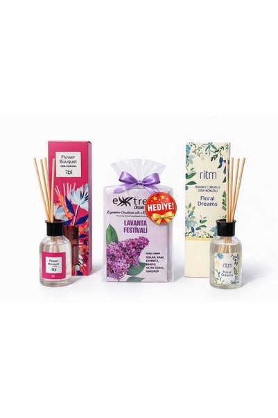 Ritm Floral Dreams Çubuklu Oda Kokusu ve Rbl Flower Bouquet Çubuklu Oda Kokus...