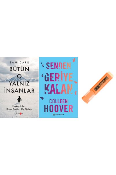 Epsilon Yayınevi Bütün O Yalnız İnsanlar + Senden Geriye Kalan 2 Book Set KAL...