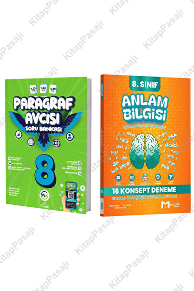 Mozaik Yayınları ve Av Yayınları 8. Sınıf LGS Anlam Bilgisi Paragraf Deneme S...