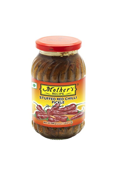 Mothers RECIPENI STUFFED RED CHILI PICKLE 500GM