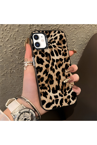 SLIMFELT iPhone 12 Mini Uyumlu Lüks Leopar Kılıfı, Düşmeye Dayanıklı Silikon,...