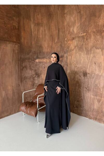 SAYRA فستان سهرة تيسيتهر إنسي تي مرصع بالأحجار زون مع تفاصيل شال، فستان مناسب للمناسبات الخاصة - موديل إنسي
