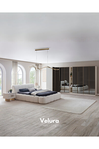 Velura Home & Living Valore 8 Kapaklı (Köşe) Yatak Odası Takımı - Full Cam Ka...