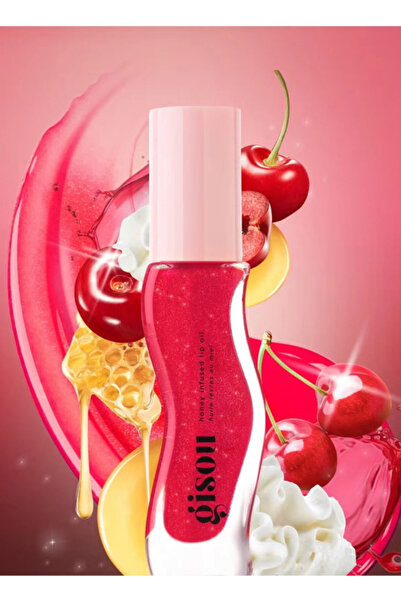 gisou GS Honey Infused Lip Oil Cherry on the Cake-8 ml (8ml)
