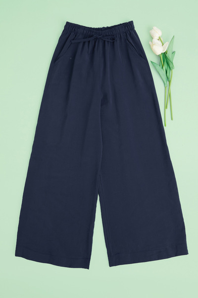 Fulla Moda Pantaloni pentru fete cu buzunare cu talie elastică