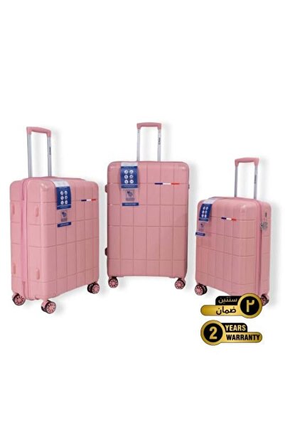 Prince Travelling PP Premium Luggage (8 Wheels) - Roycé 3 Pcs Set - Rose Gold