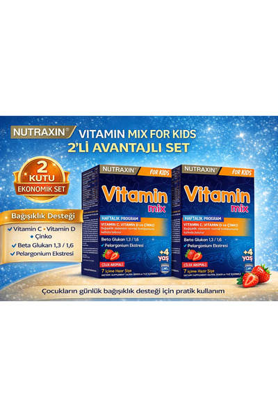 Nutraxin Vitamin Mix For Kids 7x25 ml 2 Kutu