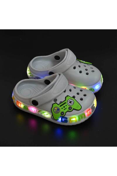 Tmall Children's Slippers, With LED Lights, Foam, PC10, Grey